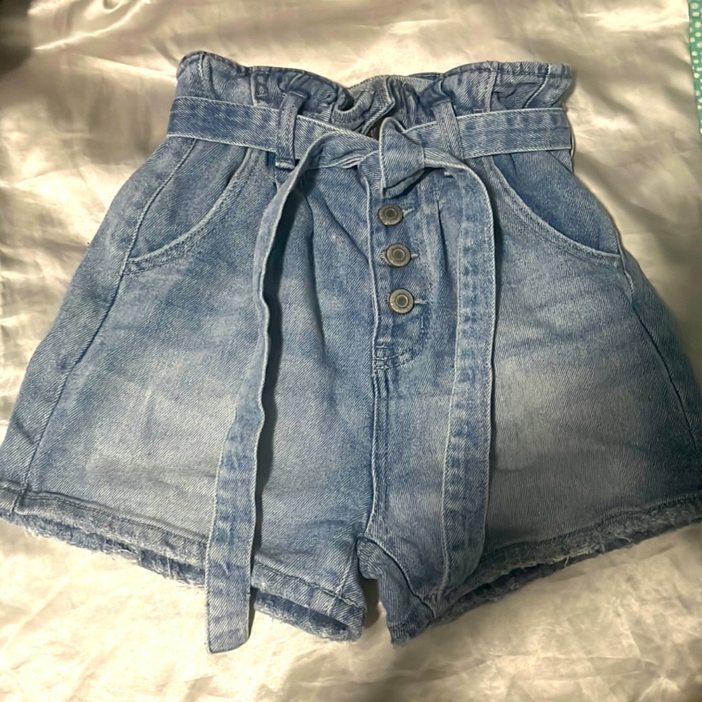 High-rise Vintage Stretch Mom Shorts